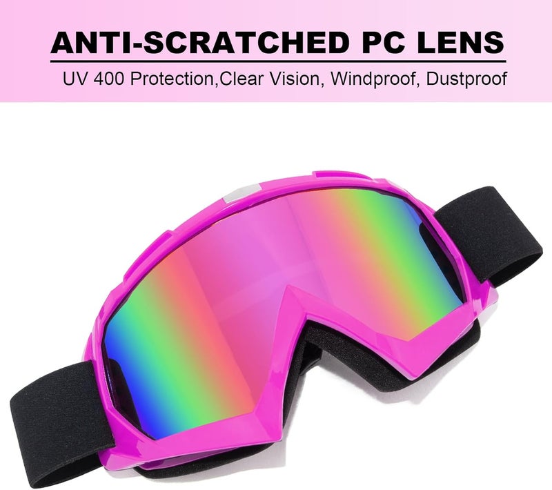 CoPvner Store Dirt Bike Goggles for Motorcycle, ATV, Motocross, Riding, Offroad - Adult, Men, Women, Youth, Kids - Image 5